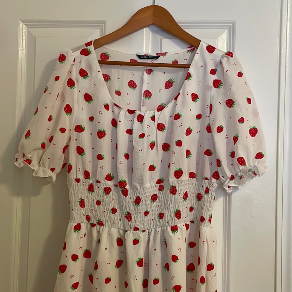 Strawberry maxi dress